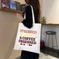 The Nostalgia Brew retro coffee print canvas tote bag, view 2