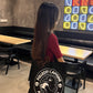 The Onyx Wit black canvas tote bag, view 2