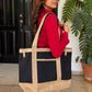 Savannah Structured Tote - Black